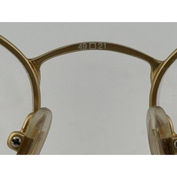 GARBEAU - Gold Purple 7036 49-21-135 Round Eyeglass Frames - Picture 6 of 7
